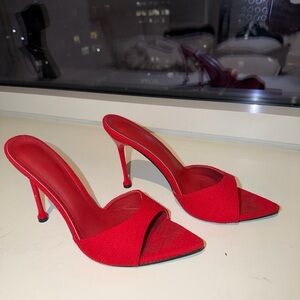 Elegant Red Women's Heels